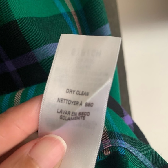 Splendid Green Plaid Pullover Blouse - Picture 6 of 6